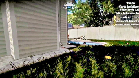 Lewd neighbor outdoor pool scene in HD video thumbnail