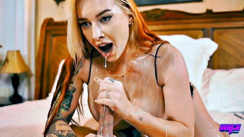 Selena Love cum-drenched big tits and face in intense passion scene