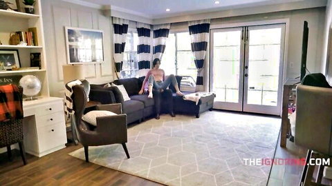 Jessica Ryan and Angelina Moon casual freeuse with Jack Vegas in living room