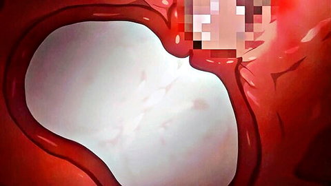 Censored heart-shaped erotic scene from Jashin Shoukan hentai