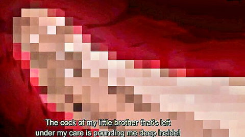 Censored JAV big sister pounded deep by little brother cock