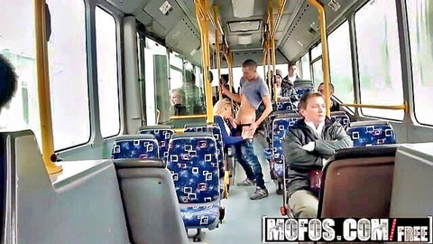 Lindsey Olsen hot teen ass-fucked on public bus by Mofos