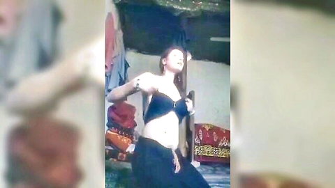 South Asian amateur babe unzips top exposing bare tits in homemade striptease