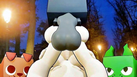 Roblox Pet Simulator X cartoon furries in explicit dildo pose