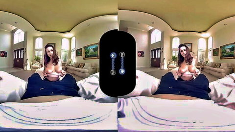 Ashley Adams topless in VR POV scene with Malibu Candi