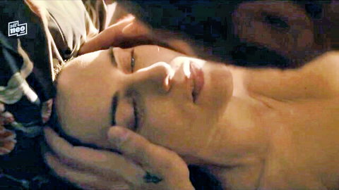 Antje Traue topless nude tits in Am Anschlag hot scene with Julia Koschitz