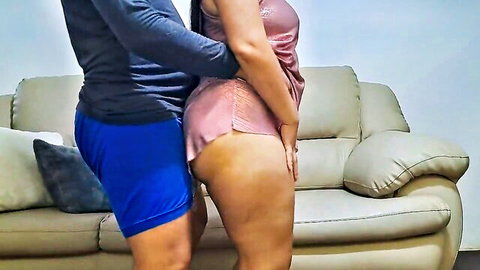 CoupleOfHotSins: Dancing mother-in-law feels hard cock rub her big ass in hot tease