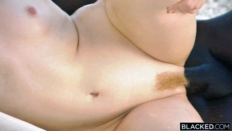 Jia Lissa nude closeup with black stud's cock, interracial tease