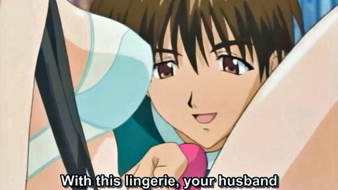Anime couple in intimate lingerie tease from Darling Ep.2