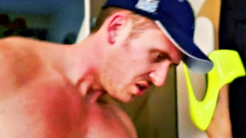 Brooklyn Blue's wild blonde passion with muscular man in ecstasy