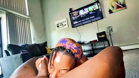 CreamForMeBaby lying back in ecstasy, nude curves exposed after anal and facial