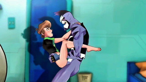 Animated Ben 10 parody: Rook lifts Ben for intense gay fisting encounter