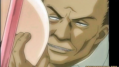 Anime babe's wet pussy fingered and licked by intense stud