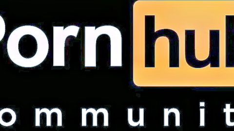 Pornhub logo featuring bold black Porn text and orange hub branding with .com