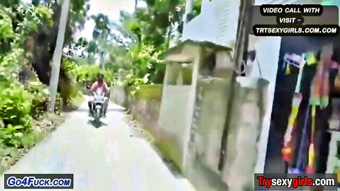 Gorgeous Indian MILF seductress on thrilling rural motorcycle ride