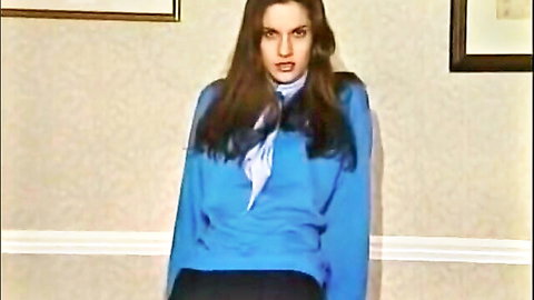 Kylie intense glare in blue sweater adult video thumbnail
