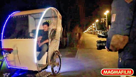 Texas Patti sexy German MILF in auto rickshaw night ride MagmaFilm