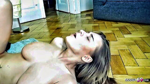 Josephine Jackson huge natural tits nude on floor, ecstatic expression