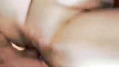 Blurry closeup of pale shaved pussy and ass cheeks spread wide open