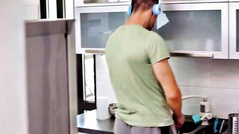 Molly DeVon tempts tenant in steamy kitchen encounter