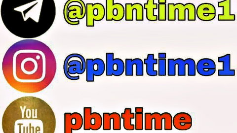 Promotional graphic with Telegram, Instagram, YouTube logos and repeated @pbpbntntimetime1 handles, no sex or nudity visible