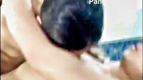 Thai teen pulls boyfriend's head between her spread legs for intense pussy eating cunnilingus