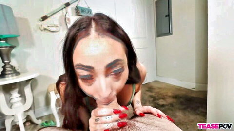 Chiara Chianti teases balls with hands in steamy POV closeup