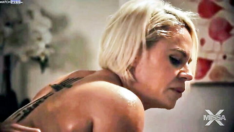 Helena Locke nude blonde profile in creampie impregnation scene