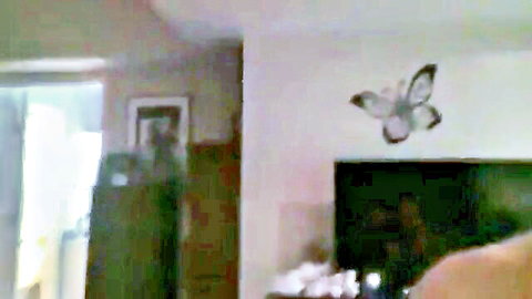 Blurry living room scene from daddy and boy roleplay video