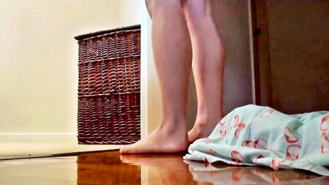 Strange nurse nude legs standing solo
