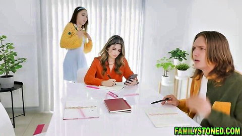 Mia River as innocent stepsister in family study tease