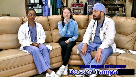 Dr Tampa post-shoot interview with Serena Morgan in Virginity Clinic
