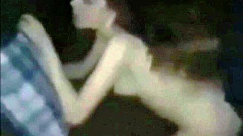 Nude white woman in doggy style with black man, homemade interracial