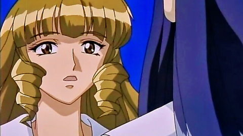 Anime mom and daughter surprised in Yu-No gangbang fantasy scene