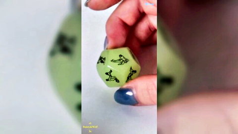 Bunny and Wolf hardcore lesbian sex with position dice prop