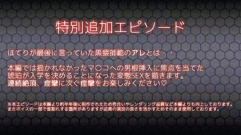 Thumbnail for 'The Arts of Lesbian Ninja Sex v1.5' Japanese adult video with red text on black hex grid