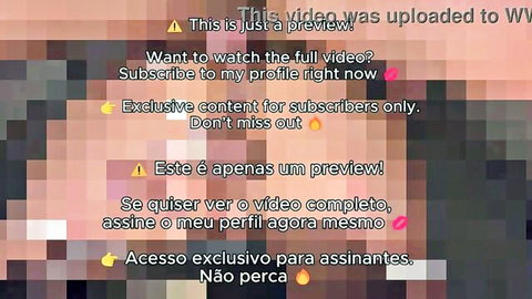 Subscribe screen overlay on blurred adult video preview prompting exclusive content access