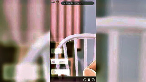 Mitsuhime live broadcast solo tease in chair, Asian beauty exposing body