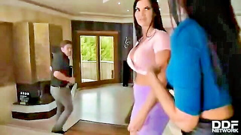 Jasmine Jae and Ania Kinski tease realtor in hot threesome preview