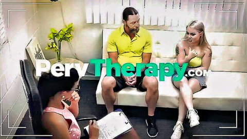 Pervy therapy with horny teen, busty stepmom, black therapist