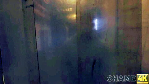 Christina Santes in steamy elevator encounter, trimmed pussy action HD