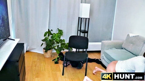 Marica Chanelle bent over exposing big ass in hot Hunt4K scene
