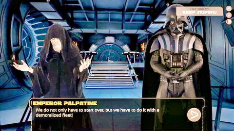 Star Wars parody cosplay with Emperor Palpatine and Darth Vader in adult oral scene
