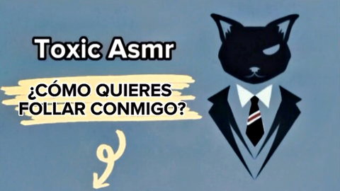 Toxic ASMR cat in suit erotic audio: How do you want to fuck me? Male voice roleplay