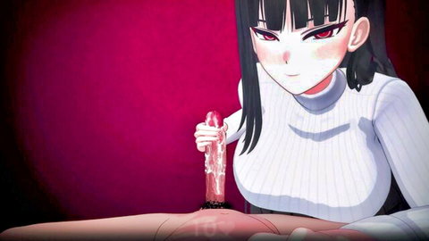 Animated Rio in sweater with dildo vaginal penetration and creampie