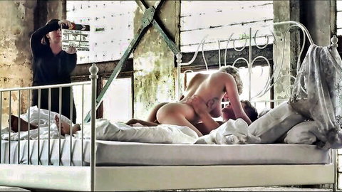 Skye Blue nude in doggy style sex scene BTS Hearts On Fire