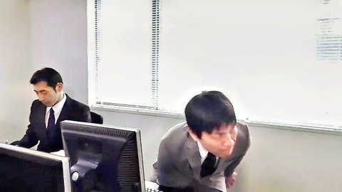 Maria Nagai in JAV office cuckold scene with boss and husband