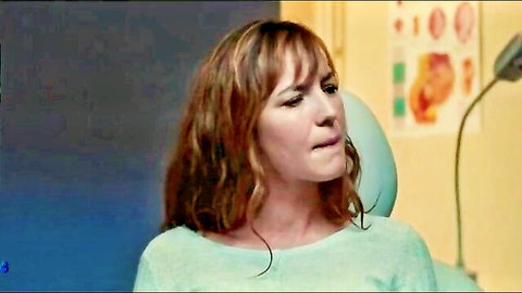 Louise Bourgoin in thoughtful erotic scene from A Happy Event movie