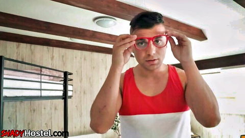 Busty inked thick girlfriend gets pussybanged by handsome beau in red tank top