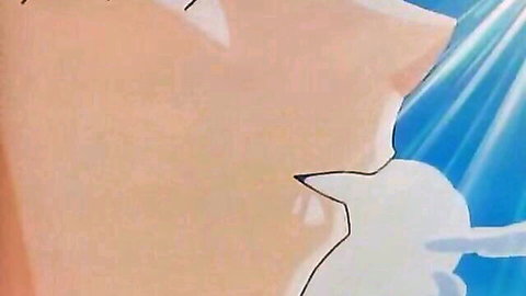 Anime girl from Momoiro Sisters Ep.11 kissing small white creature in glowing sunlight